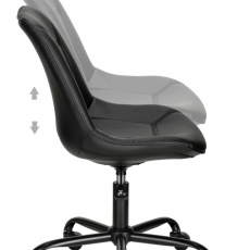 Kancelárska stolička Carla, čierna - 5