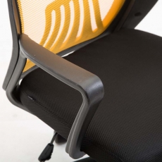 Kancelárska stolička Clever, čierna / žltá - 7
