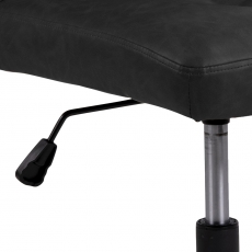 Kancelárska stolička Cosmo I, syntetická koža, čierna - 5