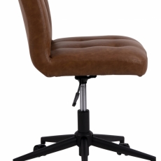Kancelárska stolička Cosmo I, syntetická koža, hnedá - 3