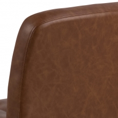 Kancelárska stolička Cosmo I, syntetická koža, hnedá - 4