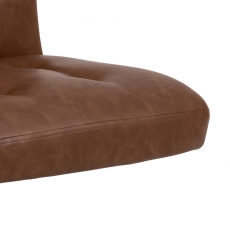 Kancelárska stolička Cosmo I, syntetická koža, hnedá - 6