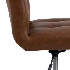 Kancelárska stolička Cosmo I, syntetická koža, hnedá - 7