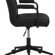 Kancelárska stolička Cosmo, syntetická koža, čierna - 3