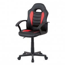 Kancelárska stolička Dave, čierna/červená - 1