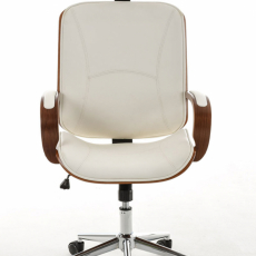 Kancelárska stolička Dayton, orechová / biela - 2