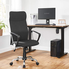 Kancelárska stolička Decay, textil, čierna - 2
