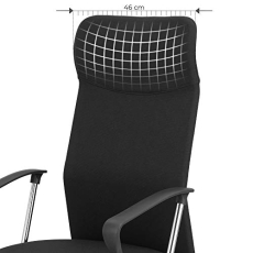 Kancelárska stolička Decay, textil, čierna - 6