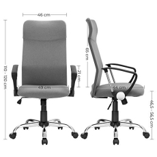 Kancelárska stolička Decay, textil, sivá - 7