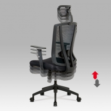 Kancelárska stolička Demian, čierna - 3