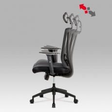 Kancelárska stolička Demian, čierna - 5