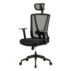 Kancelárska stolička Demian, čierna - 1