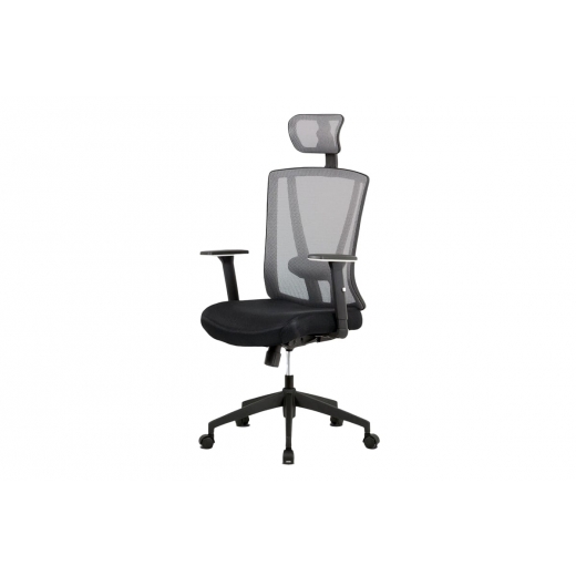 Kancelárska stolička Demian, sivá - 1