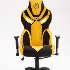 Kancelárska stolička Derek, čierna / žltá - 2