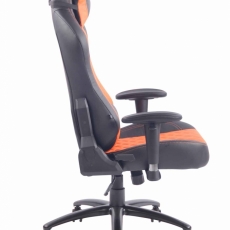 Kancelárska stolička Duran, čierna / oranžová - 3