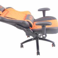Kancelárska stolička Duran, čierna / oranžová - 6