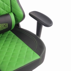 Kancelárska stolička Duran, čierna / zelená - 5