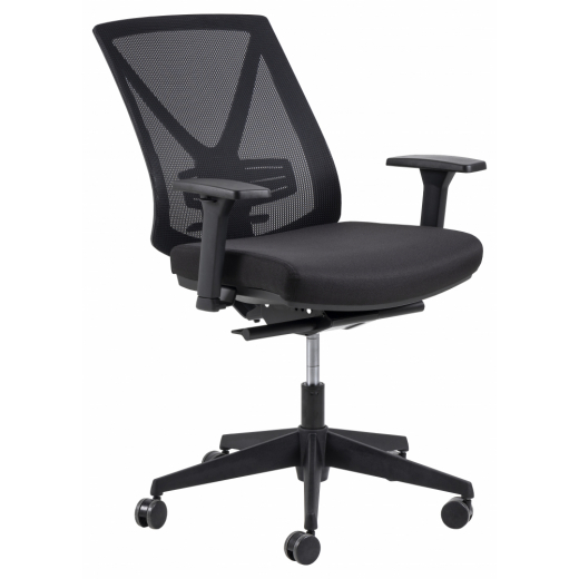 Kancelárska stolička Ebbe, čierna - 1