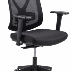 Kancelárska stolička Ebbe, čierna - 2