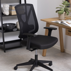 Kancelárska stolička Ebbe, čierna - 3