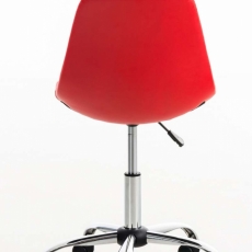 Kancelárska stolička Emil, syntetická koža, červená - 4