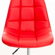 Kancelárska stolička Emil, syntetická koža, červená - 6