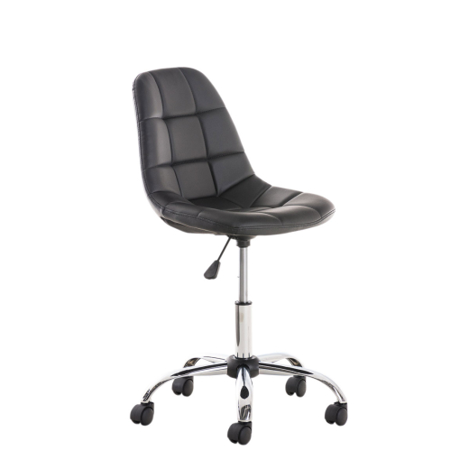 Kancelárska stolička Emil, syntetická koža, čierna - 1