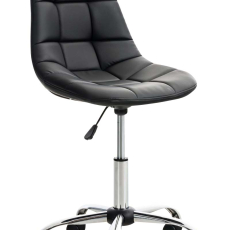 Kancelárska stolička Emil, syntetická koža, čierna - 9