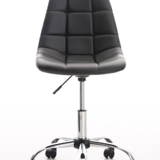 Kancelárska stolička Emil, syntetická koža, čierna - 2