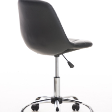 Kancelárska stolička Emil, syntetická koža, čierna - 4