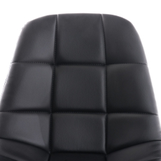 Kancelárska stolička Emil, syntetická koža, čierna - 7