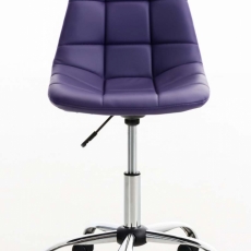 Kancelárska stolička Emil, syntetická koža, fialová - 2