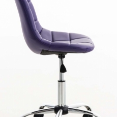 Kancelárska stolička Emil, syntetická koža, fialová - 3