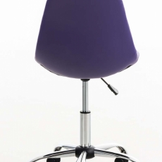 Kancelárska stolička Emil, syntetická koža, fialová - 4