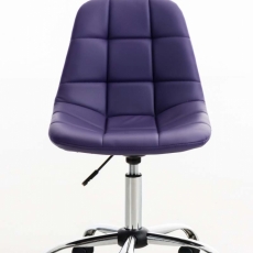 Kancelárska stolička Emil, syntetická koža, fialová - 5