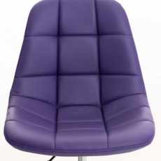 Kancelárska stolička Emil, syntetická koža, fialová - 6