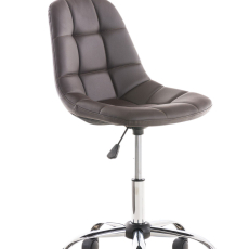 Kancelárska stolička Emil, syntetická koža, hnedá - 1
