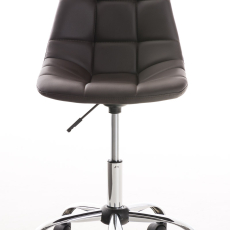 Kancelárska stolička Emil, syntetická koža, hnedá - 2
