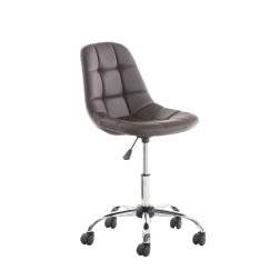 Kancelárska stolička Emil, syntetická koža, hnedá