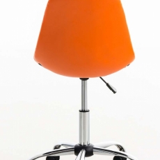 Kancelárska stolička Emil, syntetická koža, oranžová - 4