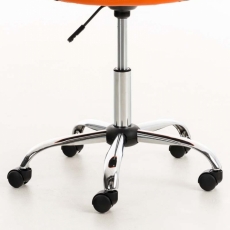 Kancelárska stolička Emil, syntetická koža, oranžová - 9