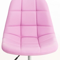 Kancelárska stolička Emil, syntetická koža, ružová - 6