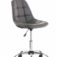 Kancelárska stolička Emil, syntetická koža, šedá - 1