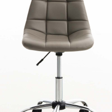 Kancelárska stolička Emil, syntetická koža, taupe - 1