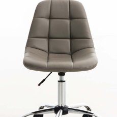 Kancelárska stolička Emil, syntetická koža, taupe - 4