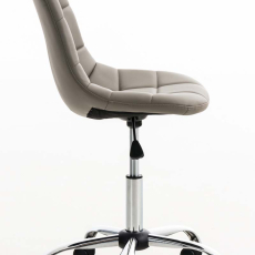 Kancelárska stolička Emil, syntetická koža, taupe - 3