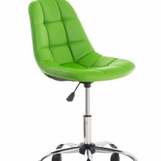 Kancelárska stolička Emil, syntetická koža, zelená - 1