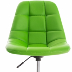Kancelárska stolička Emil, syntetická koža, zelená - 5