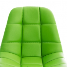Kancelárska stolička Emil, syntetická koža, zelená - 7