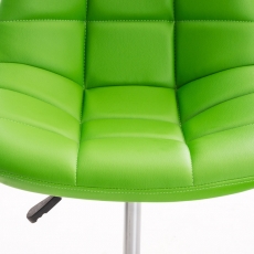 Kancelárska stolička Emil, syntetická koža, zelená - 8
